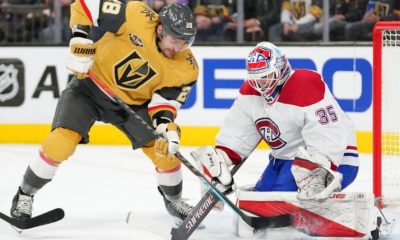 William Carrier Vegas Golden Knights Samuel Montembeault Montreal Canadiens (Photo- Montreal Hockey Now)
