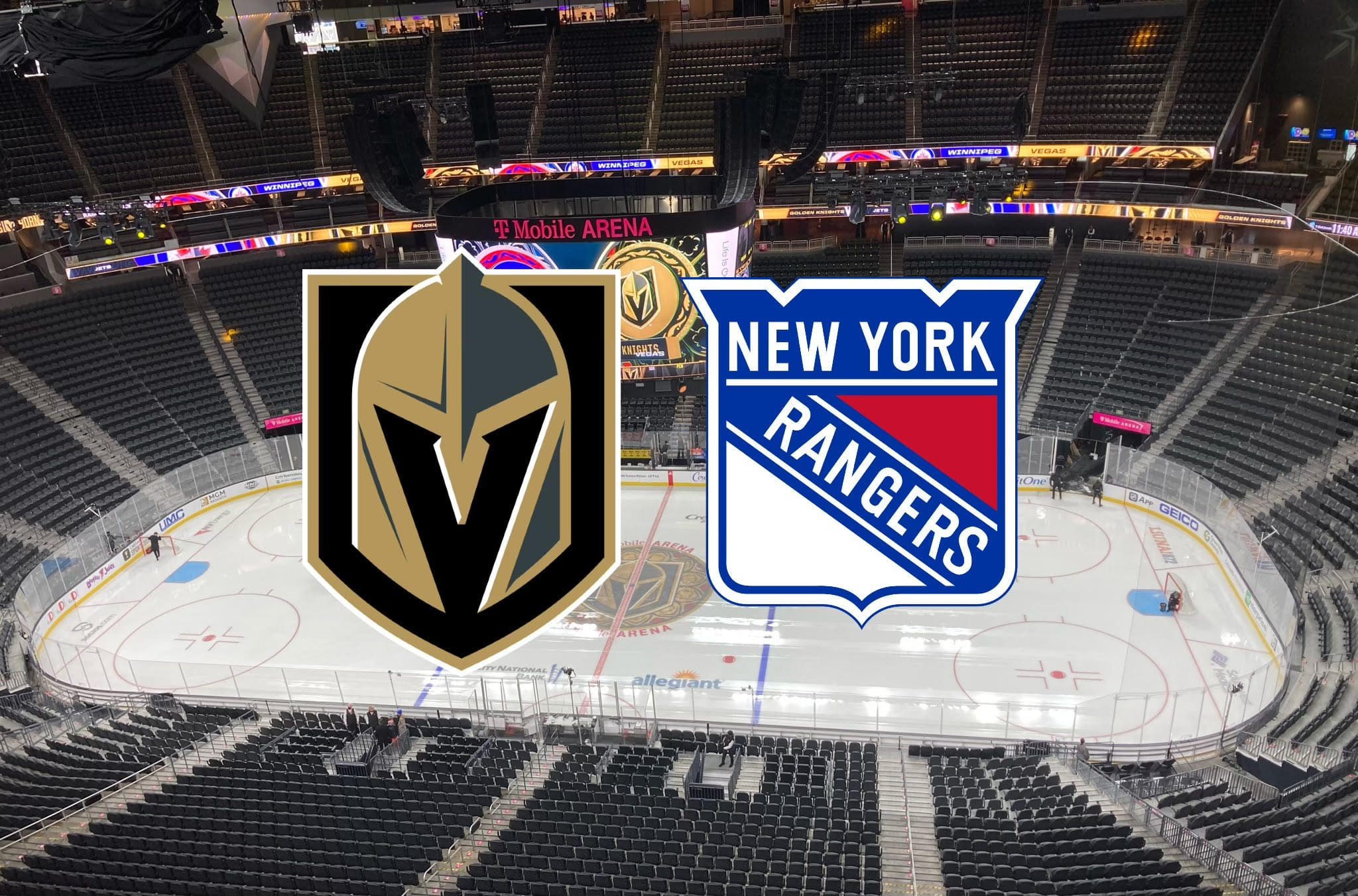 Vegas Golden Knights New York Rangers HOME