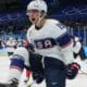 Vegas Golden Knights prospect Brendan Brisson Team USA 2022 Olympics (Photo- USA Hockey via Twitter)