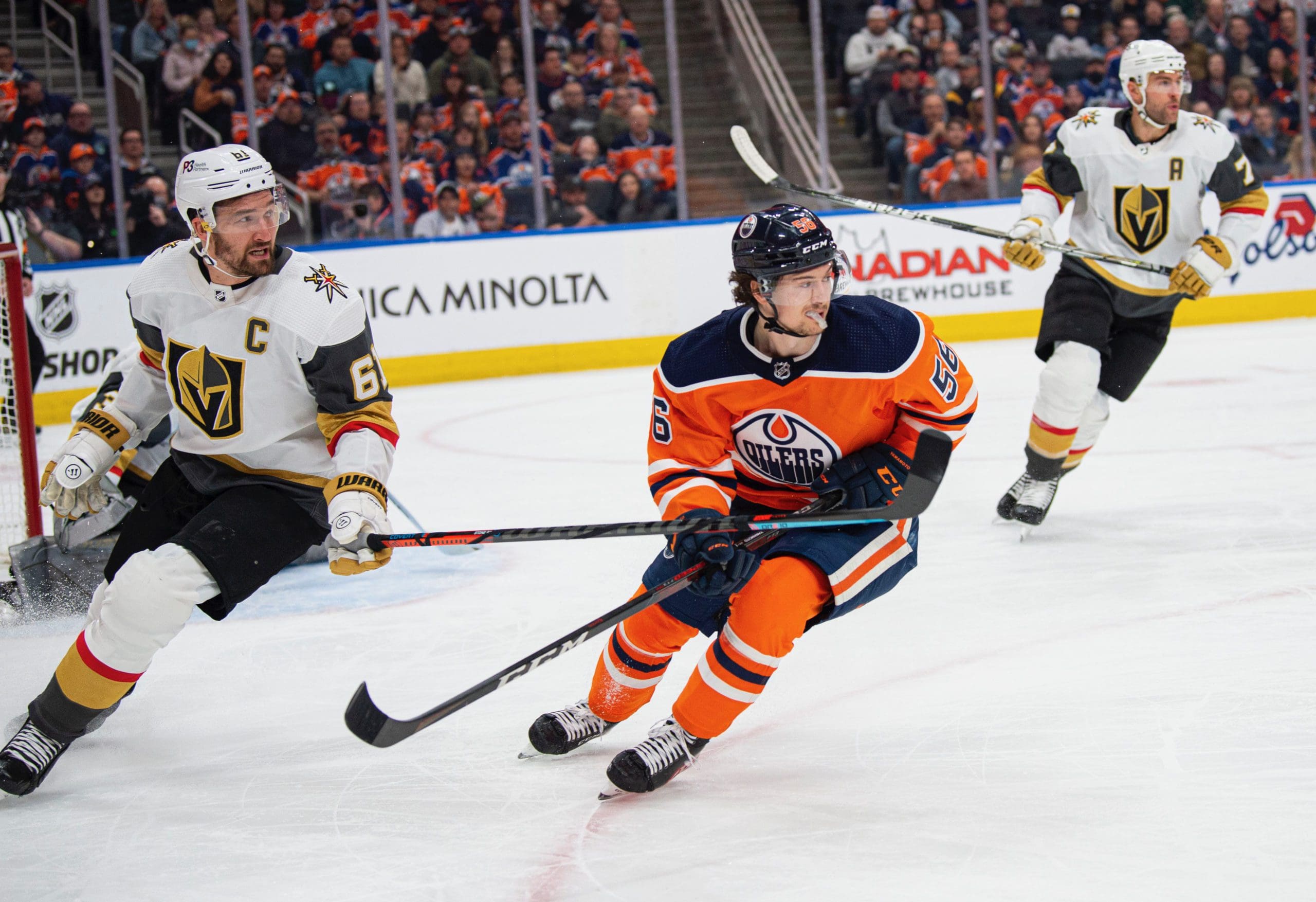Eichel's 3-point game helps Golden Knights beat Oilers 4-3, take 3