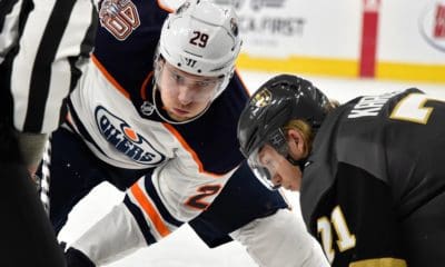 William Karlsson and Leon Draisaitl Vegas Golden Knights Edmonton Oilers (Photo- Edmonton Oilers via Twitter)