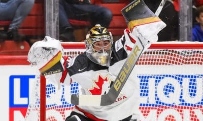 Logan Thompson Team Canada Vegas Golden Knights (Photo- Hockey Canada via Twitter)