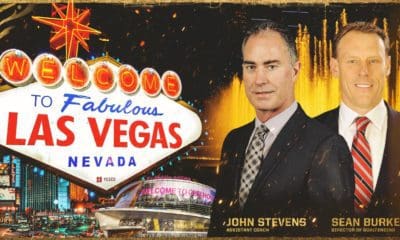 John Stevens and Sean Burke Vegas Golden Knights coaches (Photo- Vegas Golden Knights official website)