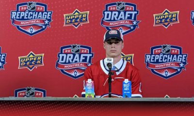 Juraj Slafkovsky, Montreal Canadiens first overall pick 2022 NHL Draft (Photo- Montreal Hockey Now)