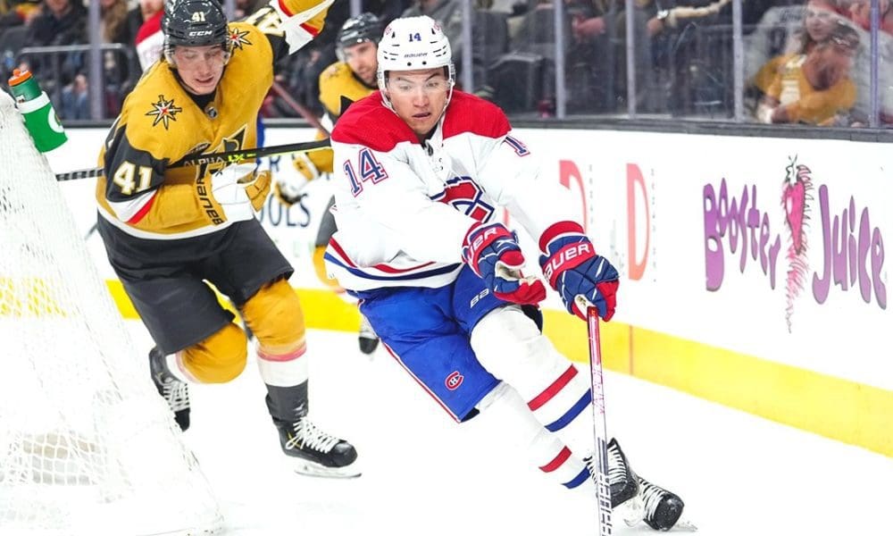 Nick Suzuki Montreal Canadiens Vegas Golden Knights Nolan Patrick (Photo- NHL Public Relations via Twitter)