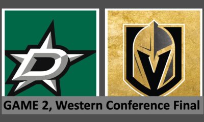 Game 2 Western Conference Final, Vegas Golden Knights, Dallas Stars