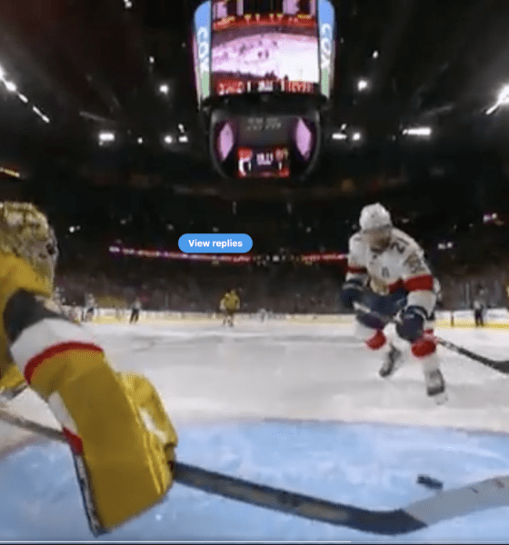 Adin Hill makes ridiculous save, Game 1 Stanley Cup Final