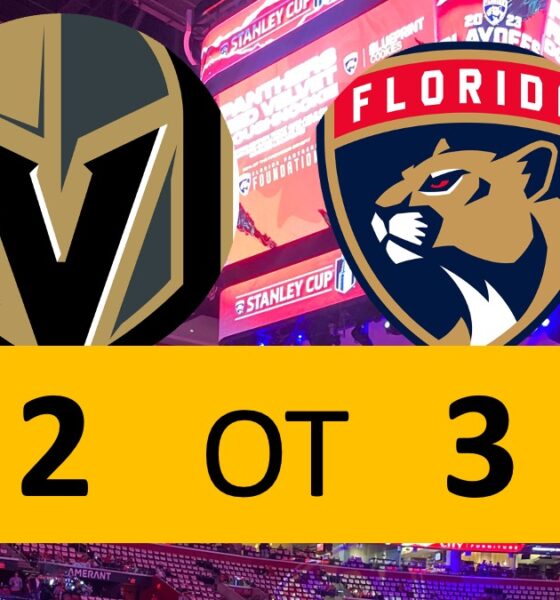 Vegas Golden Knights Lose Game 3 in OT, 3-2 Florida Panthers