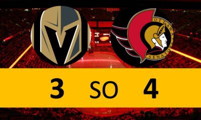 Vegas Golden Knights Game 4-3 SO Loss Ottawa Senators