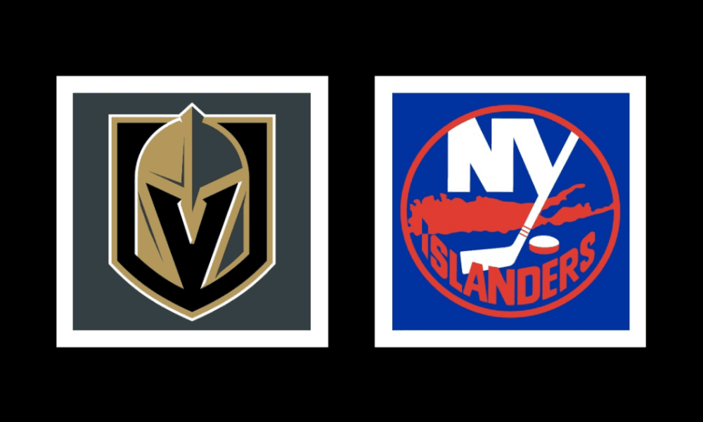 Vegas Golden Knights - New York Islanders Away Game Graphic