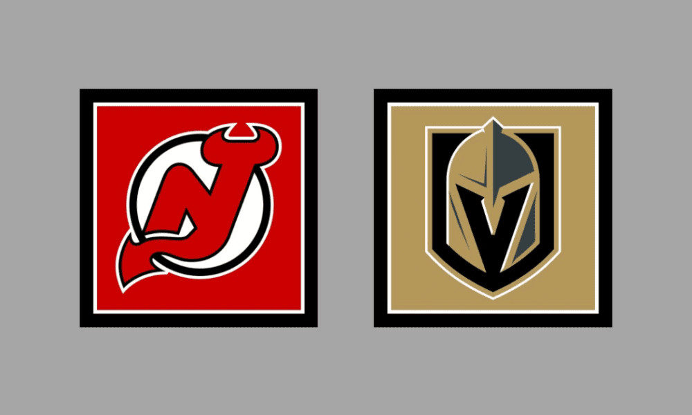 Vegas Golden Knights - New Jersey Devils Gameday Graphic HOME