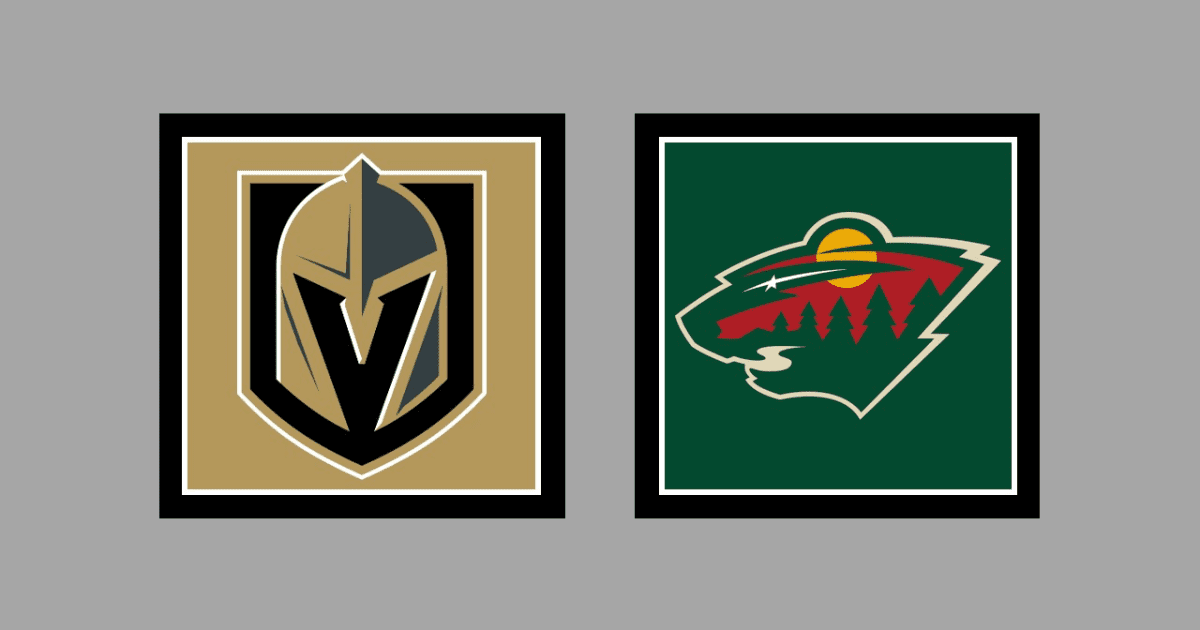 Vegas Golden Knights vs Minnesota Wild AWAY Gameday Graphic
