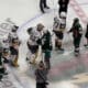 Marc-André Fleury goes through the handshake line 5/1/2025 (Photo/Screenshot- Vince Sapienza via Twitter)