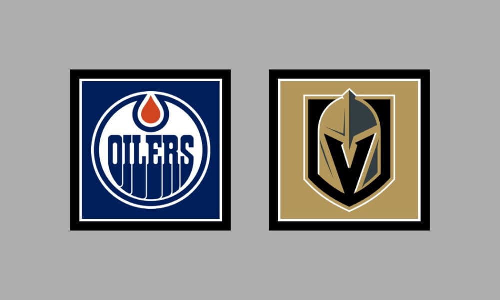 Vegas Golden Knights vs Edmonton Oilers HOME Gameday Graphic