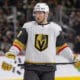 SAINT PAUL, MN - MARCH 30: Vegas Golden Knights center Ivan Barbashev (49) looks on during the third period of the NHL game between the Vegas Golden Knights and the Minnesota Wild on March 30th, 2024, at the Xcel Energy Center in Saint Paul, MN. (Photo by Bailey Hillesheim/Icon Sportswire)