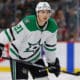 ST. PAUL, MN - APRIL 06: Dallas Stars left wing Jason Robertson (21) looks on during the second period of the NHL game between the Dallas Stars and Minnesota Wild on April 6th, 2025, at the Xcel Energy Center in St. Paul, MN. (Photo by Bailey Hillesheim/Icon Sportswire)