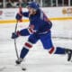 Trevor Connelly during the 2025 World Junior Summer Showcase (Photo/Screenshot- USA Hockey via Twitter)