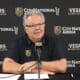 Vegas Golden Knights general manager Kelly McCrimmon meets with the media 7/1//2025 (Photo/Screenshot- Vegas Golden Knights via Twitter)