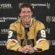 Vegas Golden Knights forward Mitch Marner meets with the media 7/1//2025 (Photo/Screenshot- Vegas Golden Knights via Twitter)