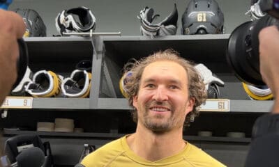 Vegas Golden Knights captain Mark Stone meets Wirth the media 10/16/2025