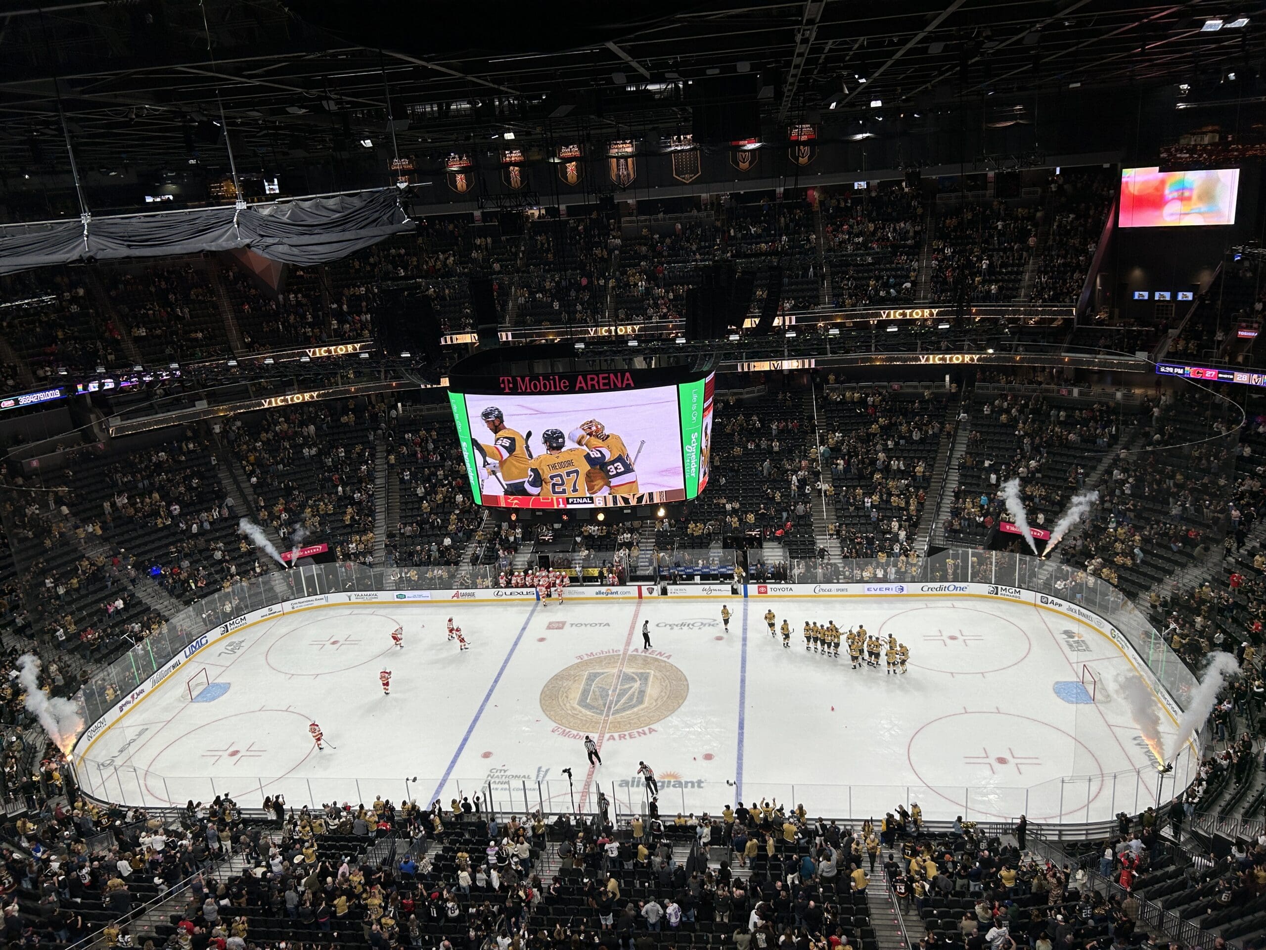 Vegas Golden Knights home win vs Calgary Flames 10/18/2025