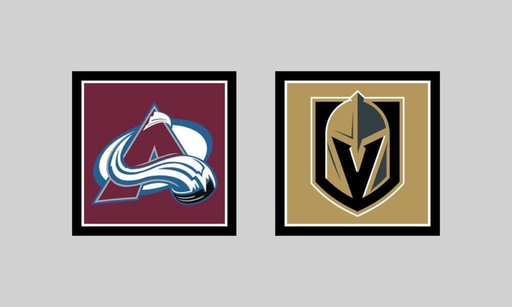 Vegas Golden Knights vs Colorado Avalanche HOME Gameday Graphic
