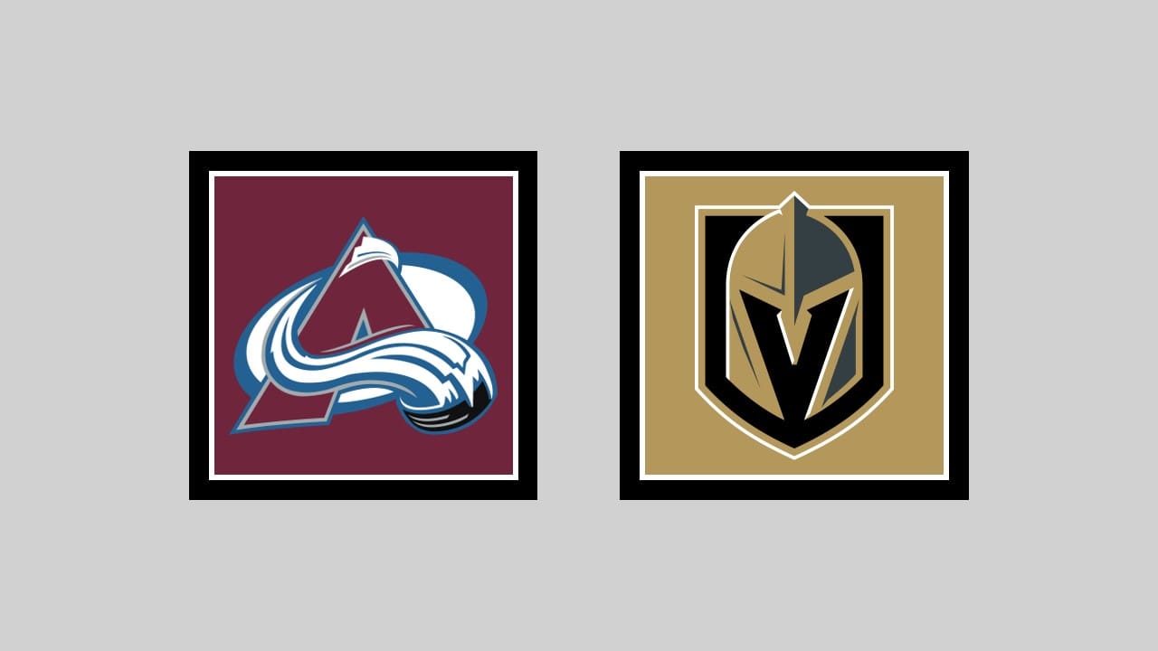 Vegas Golden Knights vs Colorado Avalanche HOME Gameday Graphic