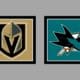Vegas Golden Knights vs San Jose Sharks AWAY Gameday Graphic