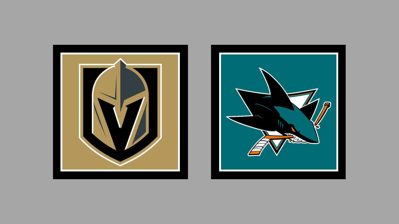 Vegas Golden Knights vs San Jose Sharks AWAY Gameday Graphic