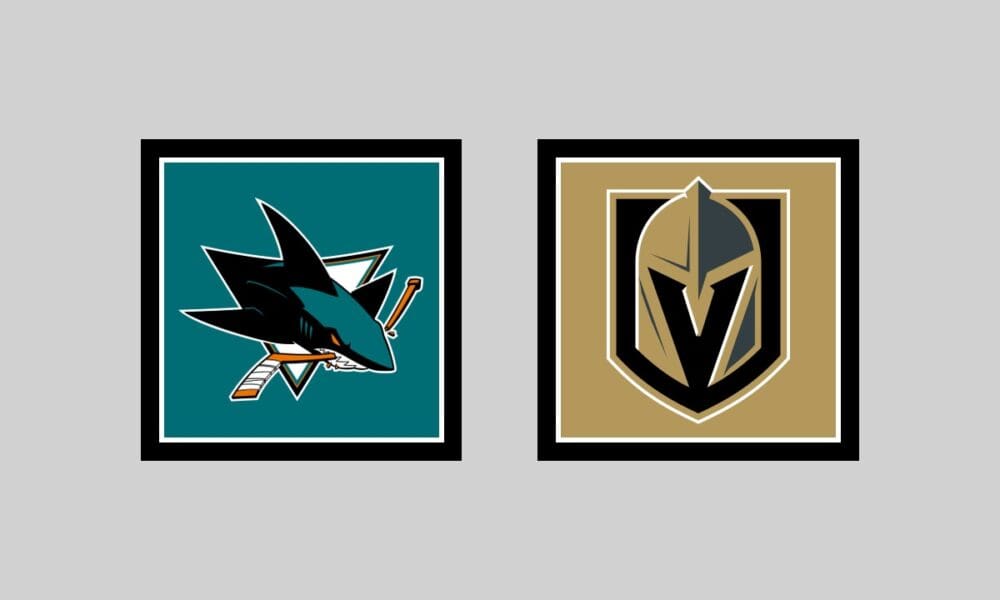 Vegas Golden Knights vs San Jose Sharks HOME Gameday Graphic