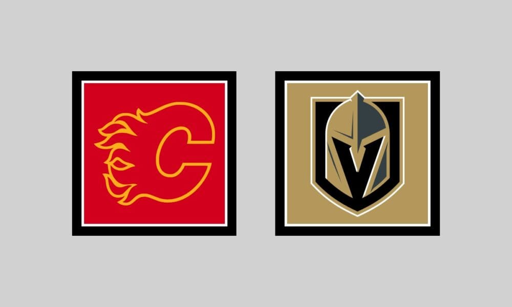 Vegas Golden Knights vs Calgary Flames HOME Gameday Graphic