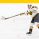 SAN JOSE, CA - JANUARY 07: Vegas Golden Knights right wing Alexander Holtz (26) warms up before a NHL game the San Jose Sharks on January 7, 2025 at SAP Center at San Jose in San Jose, CA. (Photo by Matthew Huang/Icon Sportswire)