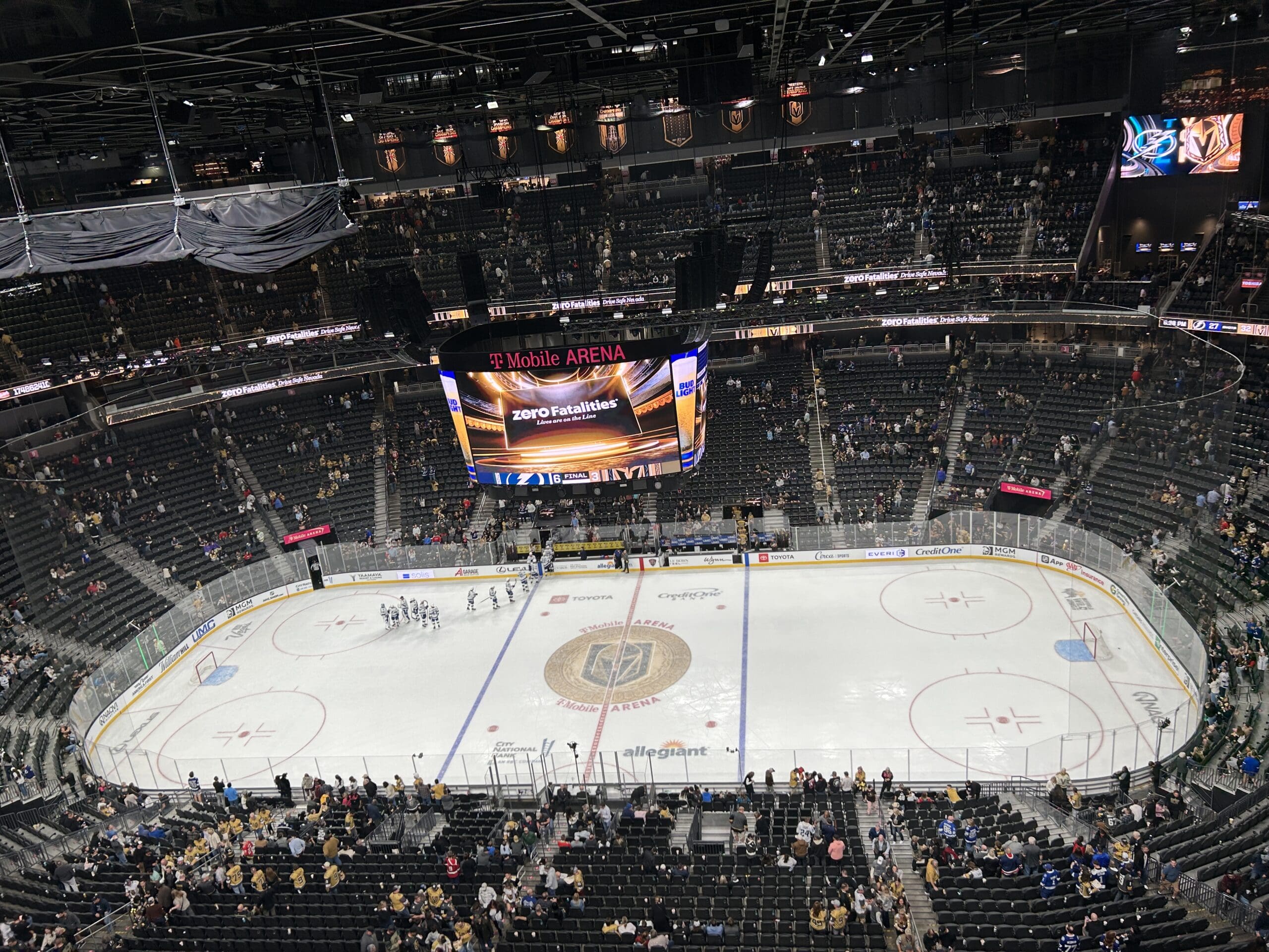 Vegas Golden Knights home loss vs the Tampa Bay Lightning 11/06/2025