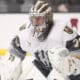 Vegas Golden Knights goaltender Carter Hart makes a rehab start with the Henderson Silver Knights (Photo/Screenshot- PuckEmpire via Twitter)