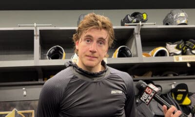 Vegas Golden Knights forward Braedan Bowman before his NHL debut