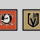 Vegas Golden Knights vs Anaheim Ducks HOME Gameday Graphic