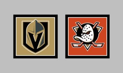 Vegas Golden Knights vs Anaheim Ducks AWAY Gameday Graphic