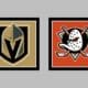 Vegas Golden Knights vs Anaheim Ducks AWAY Gameday Graphic