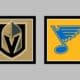 Vegas Golden Knights vs St. Louis Blues AWAY Gameday Graphic