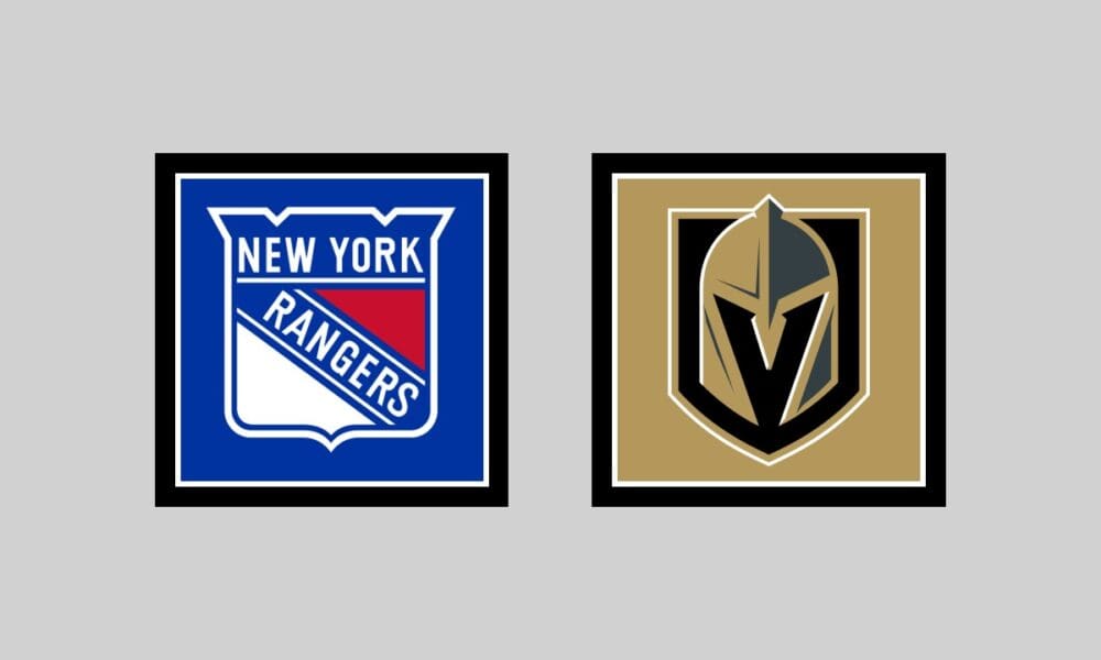 Vegas Golden Knights vs New York Rangers HOME Gameday Graphic