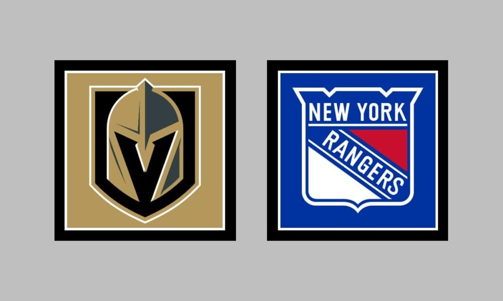 Vegas Golden Knights vs New York Rangers AWAY Gameday Graphic