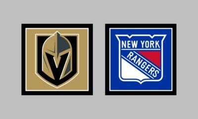 Vegas Golden Knights vs New York Rangers AWAY Gameday Graphic
