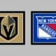 Vegas Golden Knights vs New York Rangers AWAY Gameday Graphic