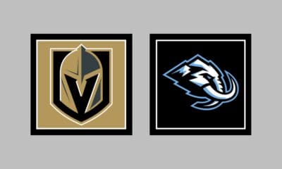 Vegas Golden Knights vs Utah Mammoth AWAY Gameday Graphic