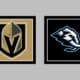 Vegas Golden Knights vs Utah Mammoth AWAY Gameday Graphic