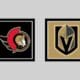 Vegas Golden Knights vs Ottawa Senators HOME Gameday Graphic