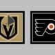 Vegas Golden Knights vs Philadelphia Flyers AWAY Gameday Graphic